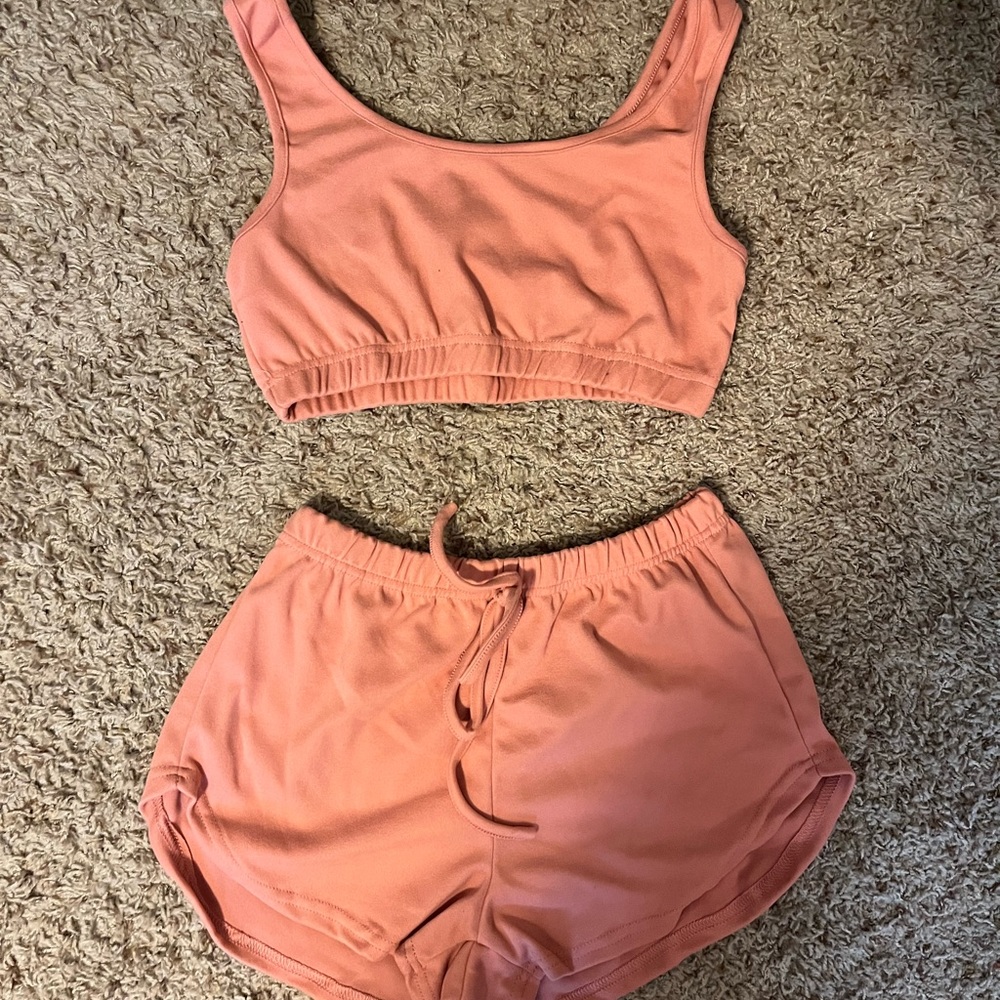 SHEIN cropped two piece set